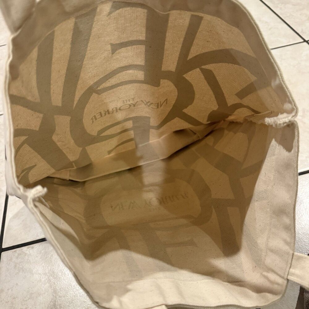 The New Yorker Classic Canvas Tote Bag 15" x 15" x 5"  Brand New - Picture 3 of 3